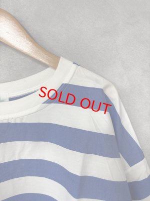 画像4: NATURAL LAUNDRY 　 先染めパネルワイドプルオーバー　452；ブルー系　　　サイズ2 (4)