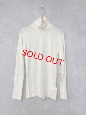 画像1: grin　シアーコットンシルクハイカラープルオーバー　160：アイボリー 　サイズ；F (1)