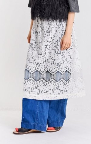 画像8: Veritecoeur     レーススカート　 サイズ；FREE     (8)