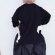 画像2: 2025AW   フランキーグロウ　VARIOUS MESH FRILL L/S TEE    カラー；BLACK (2)