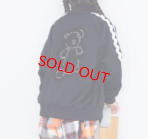 画像6: 2025AW   フランキーグロウ　KUMA EMBROIDERY PATCH TRACK  JACKET    カラー；BLACK (6)