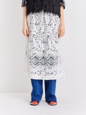 画像7: Veritecoeur     レーススカート　 サイズ；FREE     (7)