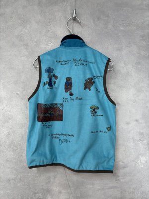 画像3: 2025秋冬　DENIMDUNGAREE　 フリース ラクガキ ベスト　　91；クレイジー (3)