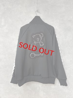 画像3: 2025AW   フランキーグロウ　KUMA EMBROIDERY PATCH TRACK  JACKET    カラー；BLACK (3)