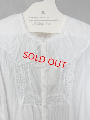 画像2: 2025AW   Bon Vieux Temps　ブラウス　　10：ホワイト　　サイズ；2 (2)