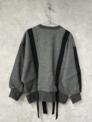 画像3: 2025秋冬　  nunuforme 　　Nテープ スウェット　 Charcoal 　　 (3)