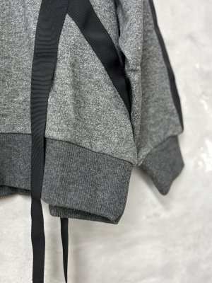 画像2: 2025秋冬　  nunuforme 　　Nテープ スウェット　 Charcoal 　　 (2)