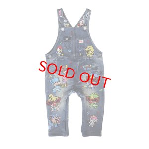 画像1: MY FIRST HYSTERIC　HYS-MINI BAND CLUB Like a denim Viscotex サロペット　45；インディゴ    サイズ；FREE(80-90cm) (1)