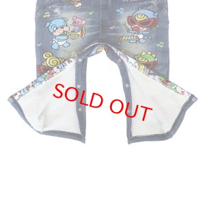 画像2: MY FIRST HYSTERIC　HYS-MINI BAND CLUB Like a denim Viscotex サロペット　45；インディゴ    サイズ；FREE(80-90cm) (2)