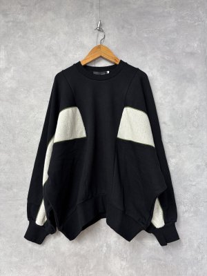 画像1: 2025秋冬　  nunuforme 　　パイピング スウェット 　Black　　大人サイズ (1)