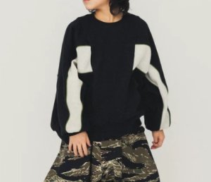 画像4: 2025秋冬　  nunuforme 　　パイピング スウェット 　Black　　大人サイズ (4)