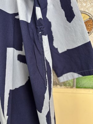 画像2: grin　toneプリントロングワンピース　484；ネイビー　サイズ；2 (2)