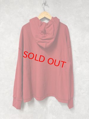 画像4: NATURAL LAUNDRY 　 セントラル裏毛ハーフZIP　プルオーバー　　350；レッド　　サイズ2 (4)