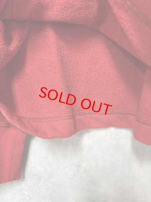 画像2: NATURAL LAUNDRY 　 セントラル裏毛ハーフZIP　プルオーバー　　350；レッド　　サイズ2 (2)