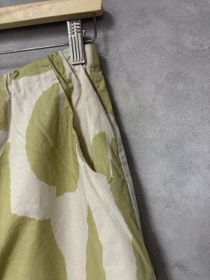 画像3: grin　toneプリント台形ガウチョパンツ　604；グリーン　サイズ；2 (3)