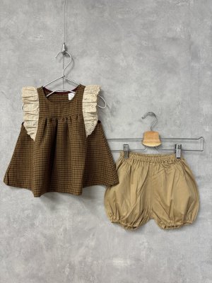 画像1: toi toi toi 　ラプラードトップスセット　　カラー；Camel　　サイズ；80 (1)