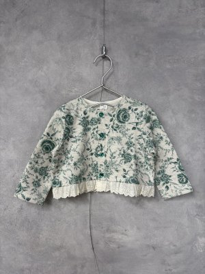 画像1: toi toi toi 　フルレットベビーカーデ　カラー；emerald (1)
