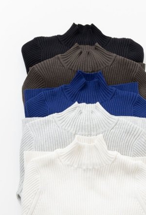 画像3: Veritecoeur　　ハイネックリブニット　　サイズ；FREE (3)