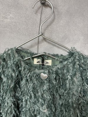 画像3: MakeYourDay　　ママとおそろいシャギーカーディガン　　MINT (3)