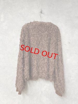 画像4: MakeYourDay　　ママとおそろいシャギーカーディガン　大人サイズ　BROWN (4)