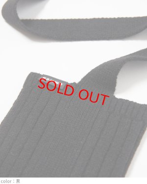 画像2: 2025AW　gomme　リブアームカバー 　3；黒　サイズ；M (2)