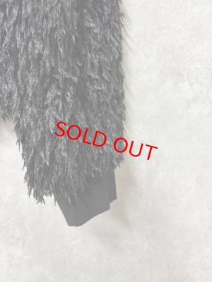 画像3: MakeYourDay　　ママとおそろいシャギーカーディガン　大人サイズ　BLACK (3)