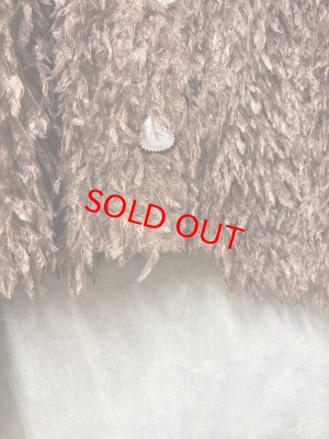 画像2: MakeYourDay　　ママとおそろいシャギーカーディガン　大人サイズ　BROWN (2)