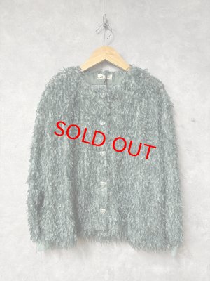 画像1: MakeYourDay　　ママとおそろいシャギーカーディガン　　ジュニアサイズ　　MINT (1)