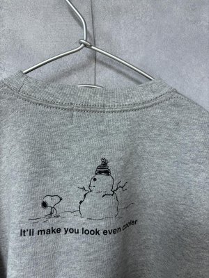 画像3: 2025秋冬　GC　  ウラケ SNOW SNOOPY スウェット　　3；グレー (3)