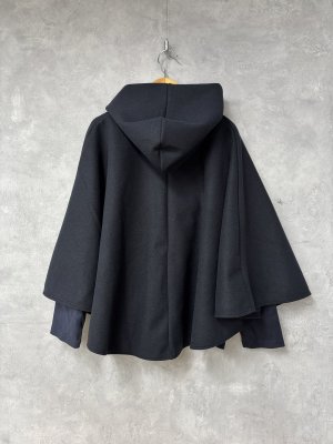 画像3: 2025AW　gomme　ライトポンチョ 　2；ネイビー　サイズ；M (3)