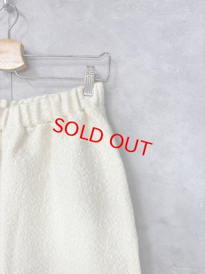 画像2: YARRA 　ウールブレンドジャカードパンツ　　02;アイボリー　　　FREE (2)