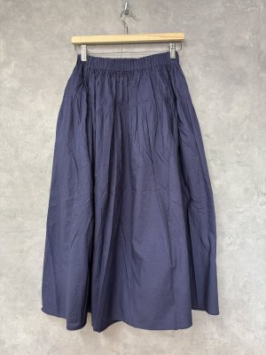 画像3: YARRA 　INDIAウエストピンタックSK　55；ネイビー　　FREE (3)