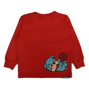 画像2: MY FIRST HYSTERIC KNIT WITH MINI&BB 長袖Tシャツ  2;レッド (2)