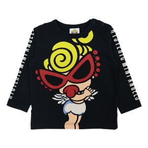 画像1: MY FIRST HYSTERIC　ANGEL MINI 羽付き 長袖Tシャツ　　10；ブラック (1)