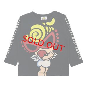 画像1: MY FIRST HYSTERIC ANGEL MINI 羽付き 長袖Tシャツ  10;ブラック (1)