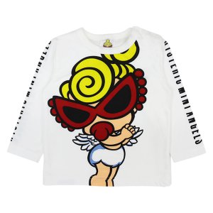 画像1: MY FIRST HYSTERIC　ANGEL MINI 羽付き 長袖Tシャツ　　00；ホワイト (1)