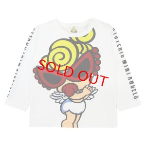画像1: MY FIRST HYSTERIC ANGEL MINI 羽付き 長袖Tシャツ  00;ホワイト (1)