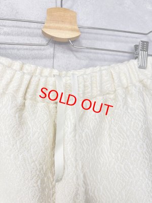 画像3: YARRA 　ウールブレンドジャカードパンツ　　02;アイボリー　　　FREE (3)
