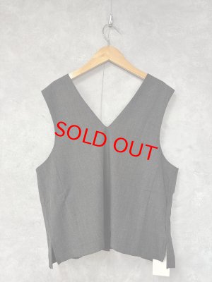 画像2: doux bleu　2WAY Vネック　ベスト  　99；ブラック　サイズ；FREE (2)