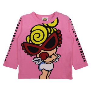 画像1: MY FIRST HYSTERIC　ANGEL MINI 羽付き 長袖Tシャツ　　25；ピンク (1)