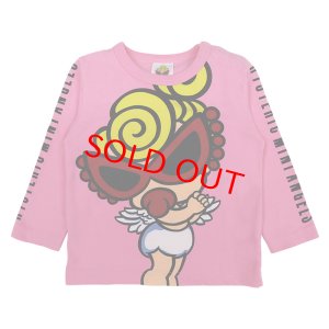 画像1: MY FIRST HYSTERIC ANGEL MINI 羽付き 長袖Tシャツ  25;ピンク (1)