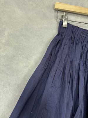 画像2: YARRA 　INDIAウエストピンタックSK　55；ネイビー　　FREE (2)