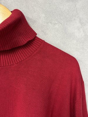 画像2: MakeYourDay　　タートルセーター　カラー:レッド (2)