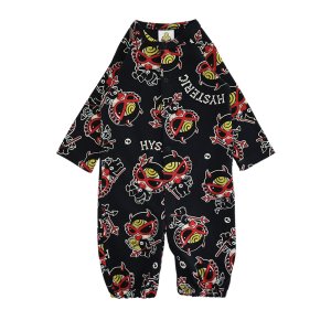 画像1: MY FIRST HYSTERIC　DEVILKIN総柄 2WAYALL　　14；ブラック系　　サイズ；FREE(60-70cm)　 (1)