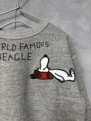 画像2: 2025秋冬 DENIMDUNGAREE   ウラケ SNOOPY SLEEP スウェット  3;グレー (2)