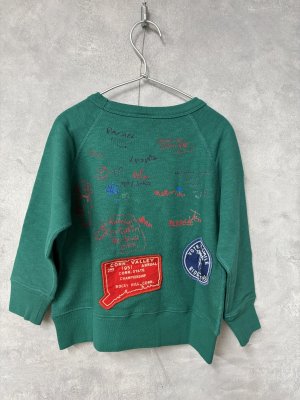 画像3: 2025秋冬 DENIMDUNGAREE  ウラケ ゾウPT スウェット  8;グリーン (3)