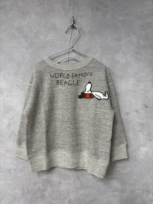 画像1: 2025秋冬　DENIMDUNGAREE　  ウラケ SNOOPY SLEEP スウェット　　3；グレー (1)