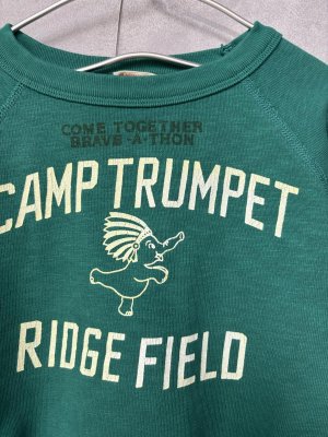 画像2: 2025秋冬 DENIMDUNGAREE  ウラケ ゾウPT スウェット  8;グリーン (2)