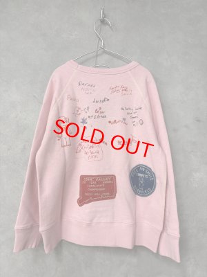 画像3: 40%off 　2025秋冬　DENIMDUNGAREE　 ウラケ ゾウPT スウェット　　6；ピンク (3)