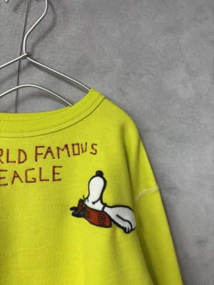 画像2: 2025秋冬 DENIMDUNGAREE   ウラケ SNOOPY SLEEP スウェット  10;黄 (2)